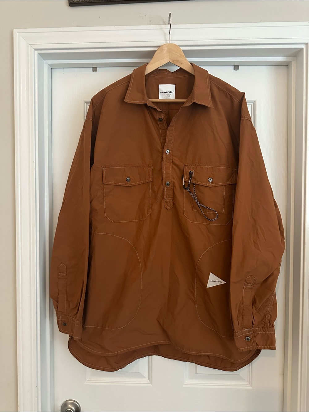 And Wander Typewriter Shirt Mens size XXL
